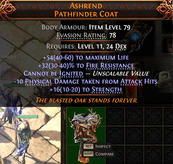 MMOJUGG Path of Exile 2 ASHREND PATHFINDER COAT#937672 Details View of Item Function and Use